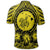 Hawaiian Map Honu Hibiscus Tropic Yellow Polynesian Polo Shirt - Polynesian Pride