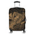 Hawaiian Map Hula Girl Hibiscus Kanaka Polynesian Luggage Covers - Gold - AH Black - Polynesian Pride