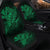 Hawaiian Map Hula Girl Hibiscus Kanaka Polynesian Car Seat Covers - Green - AH - Polynesian Pride