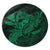 Hawaiian Map Hula Girl Hibiscus Kanaka Polynesian Round Carpet - Green - AH Round Carpet Luxurious Plush - Polynesian Pride