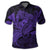 Hawaiian Map Hula Girl Hibiscus Kanaka Polynesian Polo Shirt Purple - Polynesian Pride