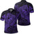 Hawaiian Map Hula Girl Hibiscus Kanaka Polynesian Polo Shirt Purple Unisex Black - Polynesian Pride