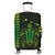 Hawaiian Map Kakau Turtle Polynesian Luggage Covers - Green - AH Black - Polynesian Pride