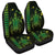 Hawaiian Map Kakau Turtle Polynesian Car Seat Covers - Green - AH Universal Fit Black - Polynesian Pride