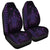 Hawaiian Map Kakau Turtle Polynesian Car Seat Covers - Purple - AH Universal Fit Black - Polynesian Pride