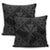 Hawaiian Map Kanaka Hibiscus Gray Polynesian Pillow Covers - AH - Polynesian Pride