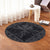 Hawaiian Map Kanaka Hibiscus Gray Polynesian Round Carpet - AH - Polynesian Pride