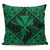 Hawaiian Map Kanaka Hibiscus Green Polynesian Pillow Covers - AH Pillow Covers Black - Polynesian Pride