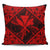 Hawaiian Map Kanaka Hibiscus Red Polynesian Pillow Covers - AH Pillow Covers Black - Polynesian Pride