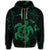 Hawaiian Map Kanaka Hibiscus Turtle Green Polynesian Zip Hoodie - Polynesian Pride