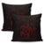 Hawaiian Map Kanaka Hibiscus Turtle Red Polynesian Pillow Covers - AH - Polynesian Pride