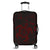 Hawaiian Map Kanaka Hibiscus Turtle Red Polynesian Luggage Covers - AH Black - Polynesian Pride