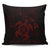 Hawaiian Map Kanaka Hibiscus Turtle Red Polynesian Pillow Covers - AH Pillow Covers Black - Polynesian Pride