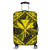 Hawaiian Map Kanaka Hibiscus Yellow Polynesian Luggage Covers - AH Black - Polynesian Pride