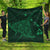 Hawaiian Map Kanaka Manta Ray Polynesian Premium Quilts Green - AH Black - Polynesian Pride