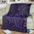 Hawaiian Map Kanaka Manta Ray Polynesian Premium Blankets Purple - AH - Polynesian Pride