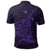 Hawaiian Map Kanaka Manta Ray Polynesian Polo Shirt Purple - Polynesian Pride