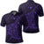 Hawaiian Map Kanaka Manta Ray Polynesian Polo Shirt Purple Unisex Black - Polynesian Pride