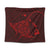 Hawaiian Map Kanaka Manta Ray Polynesian Tapestry Red - AH Wall Tapestry Black - Polynesian Pride