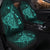 Hawaiian Map Kanaka Manta Ray Polynesian Car Seat Covers Turquoise - AH - Polynesian Pride