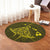 Hawaiian Map Kanaka Manta Ray Polynesian Round Carpet Yellow - AH - Polynesian Pride