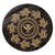 Hawaiian Map Kanaka Turtles Circle Style Gold Polynesian Round Carpet - AH Round Carpet Luxurious Plush - Polynesian Pride