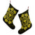 Hawaiian Map Kanaka Turtles Circle Style Yellow Polynesian Christmas Stocking - AH - Polynesian Pride