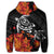 Hawaiian Map Kanaka Turtles Hibiscus Plumeria Zip Hoodie - Polynesian Pride