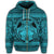 Hawaiian Map Madame Pele Kanaka Plumeria Polynesian Zip Hoodie Blue - Polynesian Pride