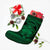 Hawaiian Map Madame Pele Kanaka Plumeria Polynesian Christmas Stocking Green AH - Polynesian Pride