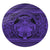 Hawaiian Map Madame Pele Kanaka Plumeria Polynesian Round Carpet Purple AH Round Carpet Luxurious Plush - Polynesian Pride