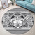 Hawaiian Map Madame Pele Kanaka Plumeria Polynesian Round Carpet White AH - Polynesian Pride