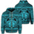 Hawaiian Map Madame Pele Mauna Kea Plumeria Polynesian Zip Hoodie Blue Unisex Art - Polynesian Pride
