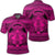 Hawaiian Map Madame Pele Mauna Kea Plumeria Polynesian Polo Shirt Pink Unisex Black - Polynesian Pride