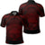 Hawaiian Map Madame Pele Polynesian Polo Shirt Red Unisex Black - Polynesian Pride