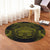 Hawaiian Map Madame Pele Polynesian Round Carpet Yellow AH - Polynesian Pride