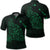 Hawaiian Map Manta Ray Green Polynesian Polo Shirt Unisex Black - Polynesian Pride