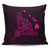 Hawaiian Map Manta Ray Pink Polynesian Pillow Covers - AH Pillow Covers Black - Polynesian Pride