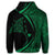 Hawaiian Map Manta Ray Polynesian Zip Hoodie Green Circle Style - Polynesian Pride