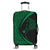 Hawaiian Map Manta Ray Polynesian Luggage Covers - Green - Circle Style - AH Black - Polynesian Pride