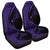 Hawaiian Map Manta Ray Polynesian Car Seat Covers - Purple - Circle Style - AH Universal Fit Black - Polynesian Pride