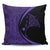 Hawaiian Map Manta Ray Polynesian Pillow Covers - Purple - Circle Style - AH Pillow Covers Black - Polynesian Pride