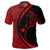 Hawaiian Map Manta Ray Polynesian Polo Shirt Red - Polynesian Pride