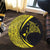 Hawaiian Map Manta Ray Polynesian Round Carpet - Yellow - Circle Style - AH - Polynesian Pride