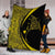 Hawaiian Map Manta Ray Polynesian Premium Blankets - Yellow - Circle Style - AH - Polynesian Pride