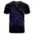 Hawaiian Map Manta Ray Purple Polynesian T Shirt - Polynesian Pride