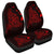 Hawaiian Map Manta Ray Red Polynesian Car Seat Covers - AH Universal Fit Black - Polynesian Pride