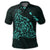 Hawaiian Map Manta Ray Turquoise Polynesian Polo Shirt - Polynesian Pride