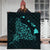 Hawaiian Map Manta Ray Turquoise Polynesian Premium Quilts - AH - Polynesian Pride