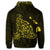 Hawaiian Map Manta Ray Yellow Polynesian Zip Hoodie - Polynesian Pride